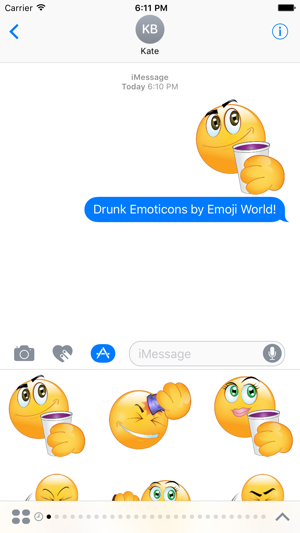 Drunk Emoticon Stickers(圖2)-速報App