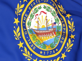 New Hampshire Flag Stickers