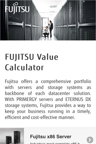 FUJITSU Value Calculator screenshot 2