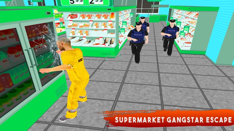 Gangster Escape Supermarket 3D