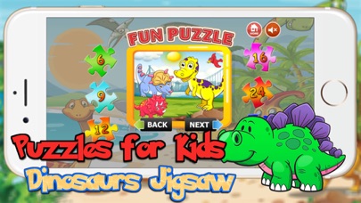 Dinosaur Puzzles Games Free - Dino Jigsaw Puzzle Learning Games for Kids Toddler and Preschool screenshot 3