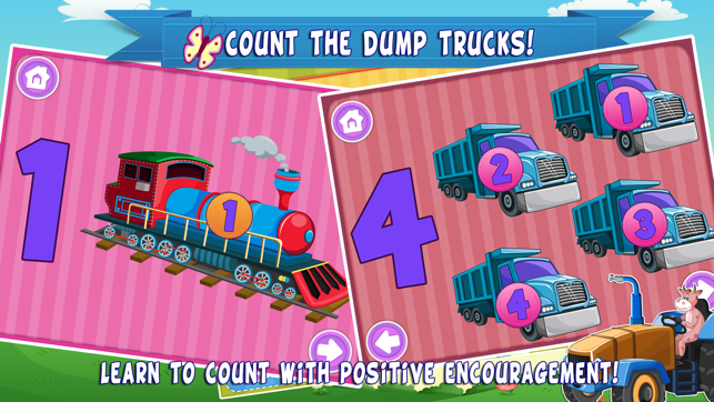 Trucks World Count and Touch- Toddler Counting 123 for Kids(圖3)-速報App