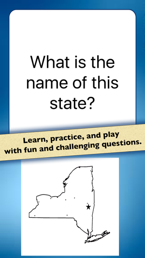 US State Shapes Geography Quiz