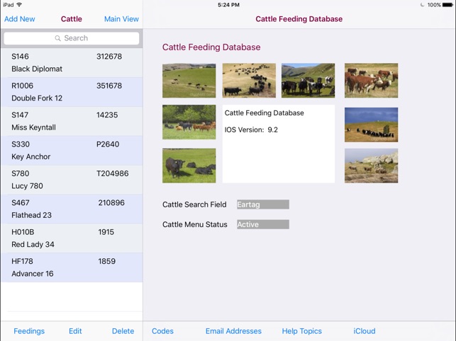 Cattle Feeding Database