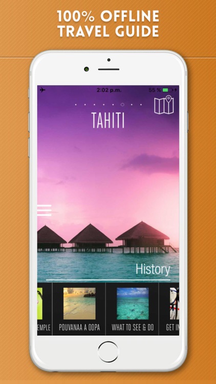 Tahiti Travel Guide and Offline Street Map