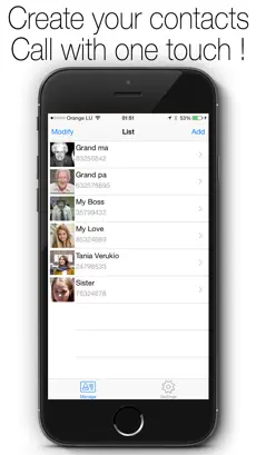 화면 캡처 1 ¡Llame a mis amigos en 1 Haga clic en su foto Lite iphone