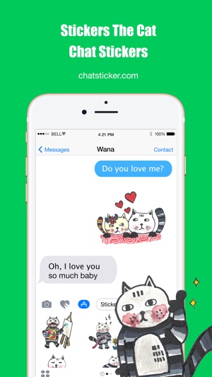 Stickers The Cat Chat Stickers(圖1)-速報App