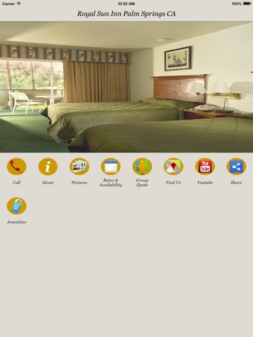 Screenshot of Royal Sun Inn Palm Springs CA
