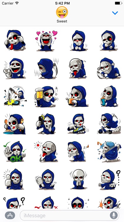 Skull Reaper - Halloween Stickers Pack