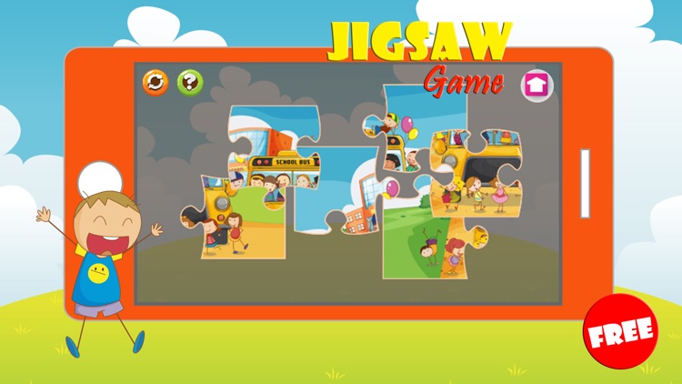 Boys And Girls Cartoon Jigsaw Puzzle Game For Kids screenshot-3