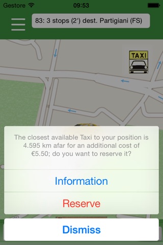 In Arrivo Express - buses and taxis on your map screenshot 4