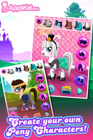 My Pet Dress Up High 2 –  Equestria Pony Makeover Games for Girls Free screenshot 3