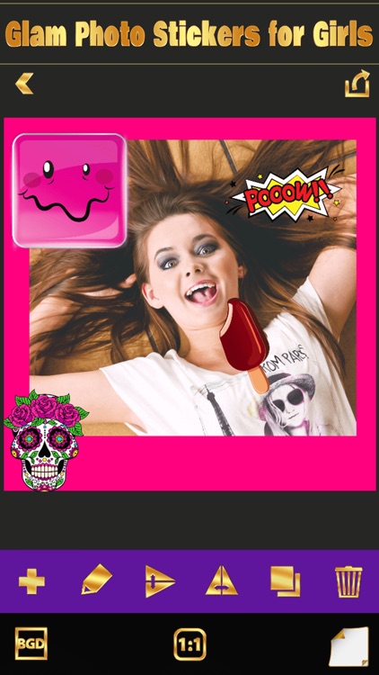 Glam Photo Stickers for Girls–Sticker Image Editor screenshot-3