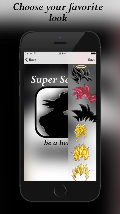 Photoeditor for Super Saiyan: Be a hero