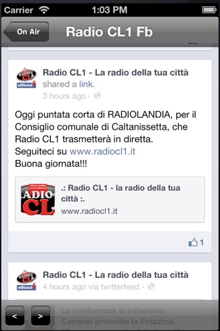 Radio CL1 screenshot 2
