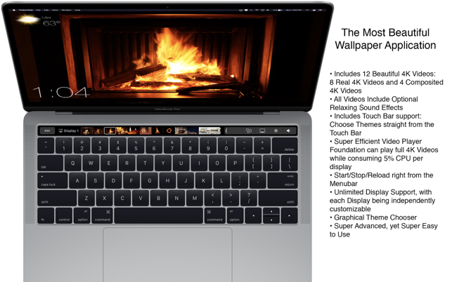 ‎Fireplace 4K - Live Wallpaper Screenshot