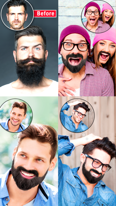 How to cancel & delete Mooch - Beard & Mustache Photo Editor for Men Face from iphone & ipad 1