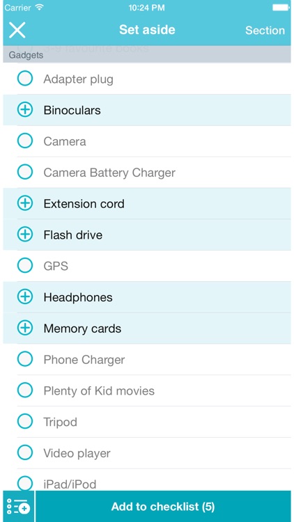 Baggage - travel packing organizer and checklist screenshot-3