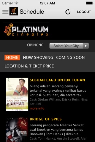 Platinum Cineplex – Indonesia screenshot 3