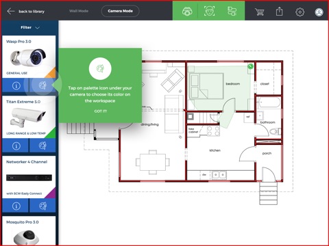 SCW Surveillance Floor Plan Designer screenshot 4