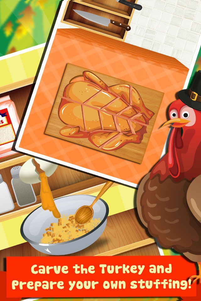 Thanksgiving Dinner Food Maker Salon - fun lunch cooking & making games for kids 2 (boys & girls) screenshot 3