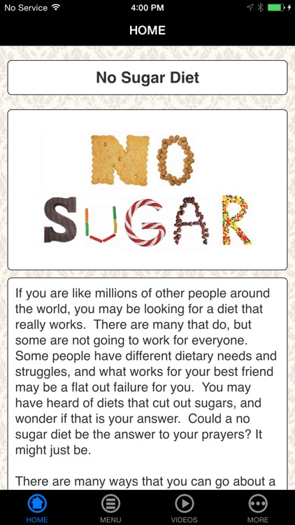 No Sugar Diet - Beginner's Guide