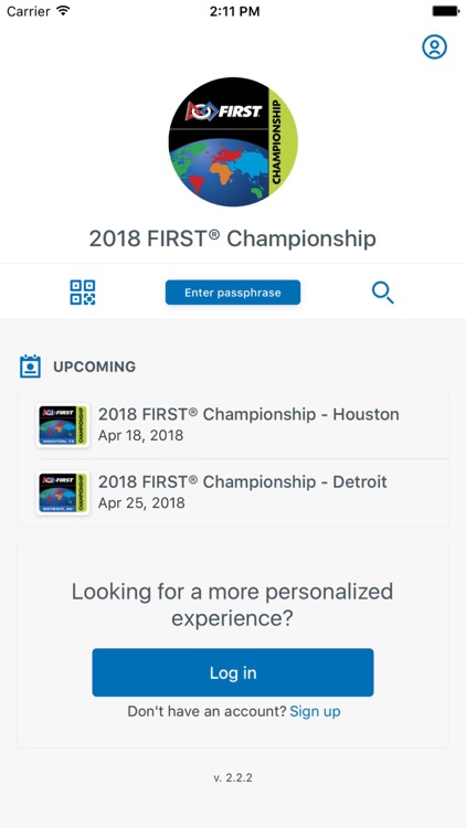 2018 FIRST® Championship