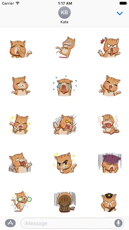 Kungfu Cat Stickers Pack