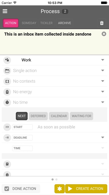 Zendone for GTD screenshot-3