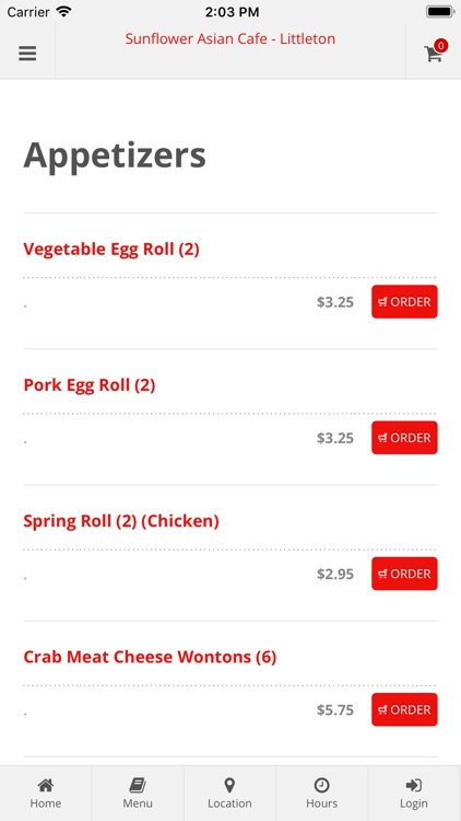 Sunflower Asian Cafe Littleton