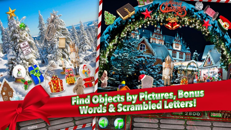 White Christmas Winter Holiday Hidden Object Games screenshot-3