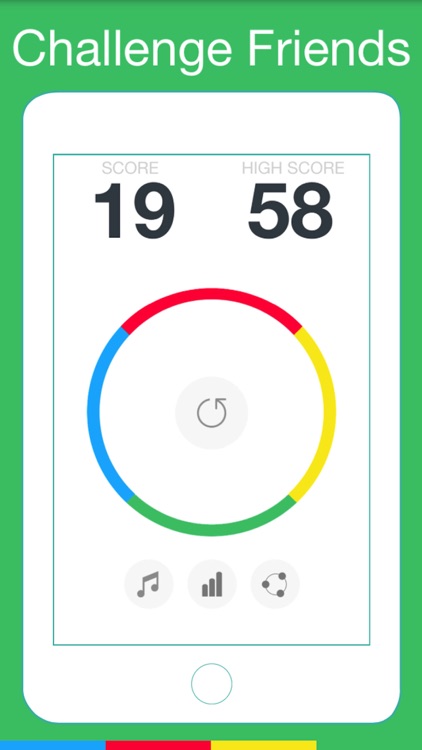 Rainbow circle- Flip the color and dive to win. Rolling sky type game. ball bounce up and up screenshot-3