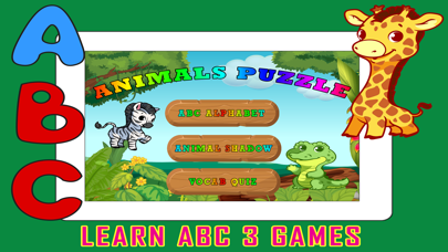 How to cancel & delete ABC Animals Shadow Puzzle - Vocabulary Quiz Games from iphone & ipad 1