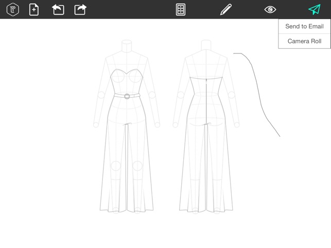 Fashion Design Flatsketch On The App Store