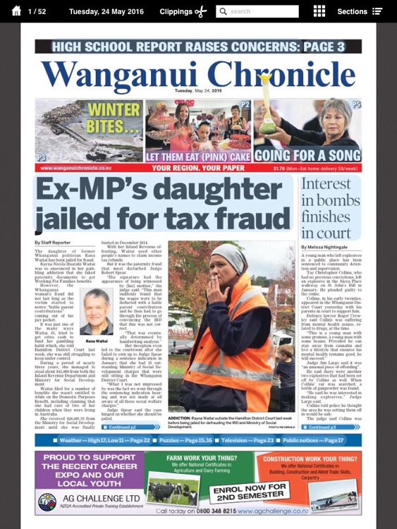 Wanganui Chronicle e-Edition