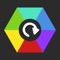 Catch colored balls that match the colored side of the hexagon