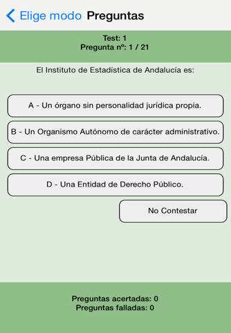 Estatuto Andalucía Preguntas screenshot 2