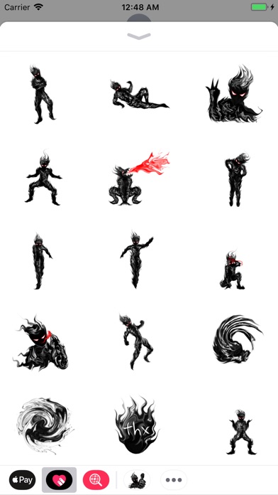 Shadow Man Animated Stickers screenshot 2