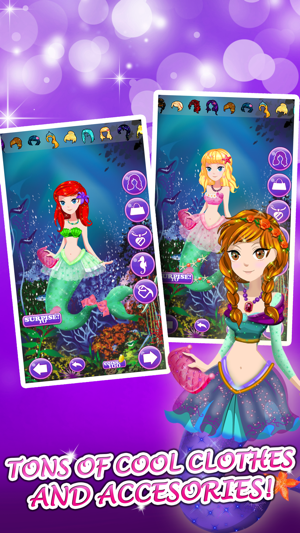 Little Mermaid Princess Dress-Up Games For Girls(圖4)-速報App