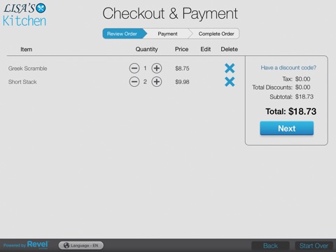 Intro to Revel POS Kiosk screenshot 2