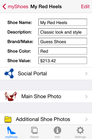 myShoes screenshot 3