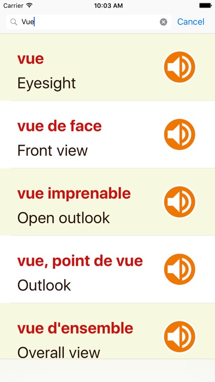 Français Anglais Dictionnaire Gratuit Pour IPad screenshot-4