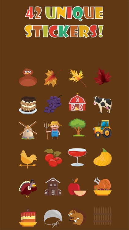 Thanksgiving Stickers Deluxe
