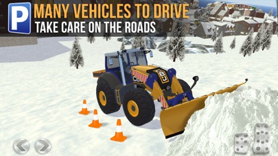Ski Resort Parking Sim Ice Road Snow Plow Trucker Screenshot 3