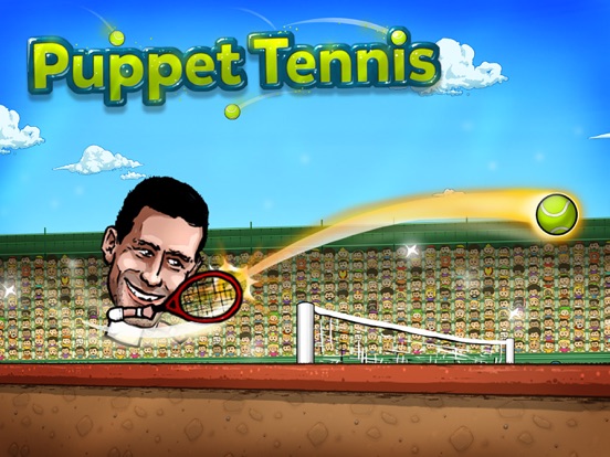 Puppet Tennis: Topspin Tournament of big head Marionette legends screenshot 2