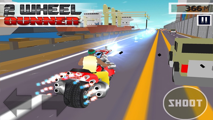 2 Wheel Gunner - Free 3D Ride by Shooting Game screenshot-4