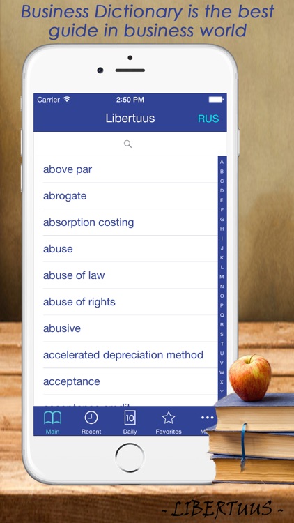 Dictionary Business, Tax Terms