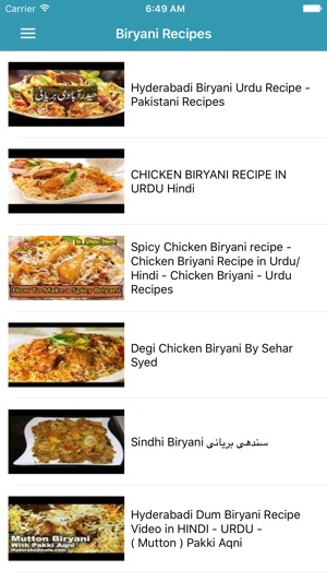 Biryani Recipes in Urdu