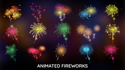 Animated Fireworks Sticker GIF screenshot 2