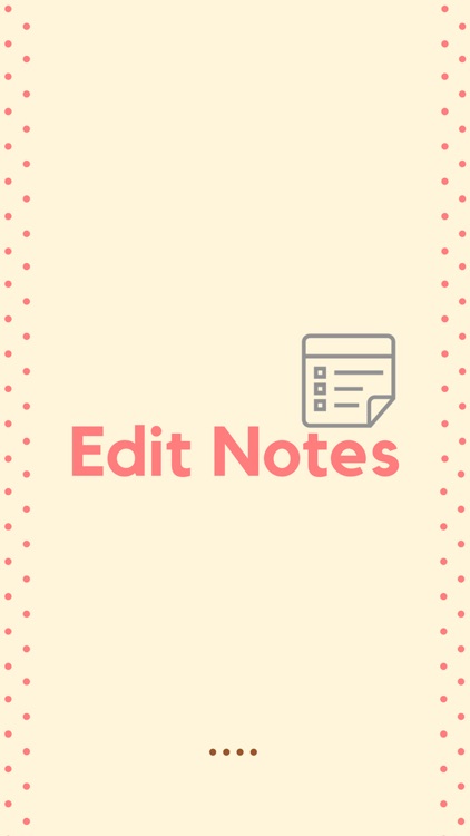 Edit Notes
